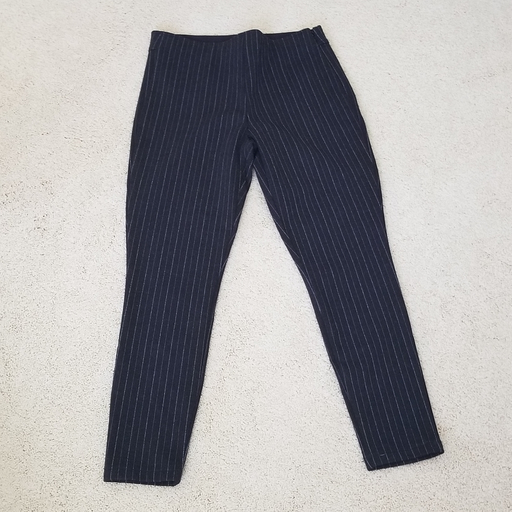 Gap Grey Strip Skinny Ankle Pant